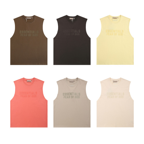 Fear of God Classic Plush Logo Printed Casual Versatile Sleeveless Tank Top