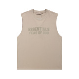Fear of God Classic Plush Logo Printed Casual Versatile Sleeveless Tank Top