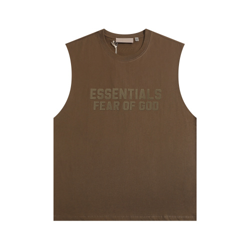 Fear of God Classic Plush Logo Printed Casual Versatile Sleeveless Tank Top