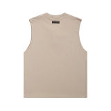 Fear of God Classic Plush Logo Printed Casual Versatile Sleeveless Tank Top
