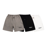 Fear of God Classic Plush Logo Printed Shorts Unisex Casual Loose Sports Pants