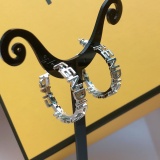 Fendi New Classic Logo Letter Earrings