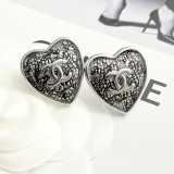 Chanel Classic Fashion Double C Love Earrings