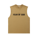 Fear of God Classic Plush Logo Printed Casual Versatile Sleeveless Tank Top
