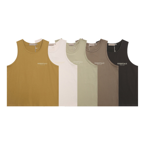 Fear of God Classic 3D Logo Printed Casual Versatile Sleeveless Tank Top