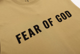 Fear of God Classic Plush Logo Printed Casual Versatile Sleeveless Tank Top