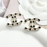 Chanel Fashion Versatile Square Diamond CC Earrings