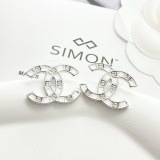 Chanel Fashion Versatile Square Diamond CC Earrings