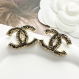 Chanel Fashion Versatile Lace Double C Earrings