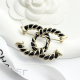 Chanel Retro Classic Retro Spiral CC Brooch