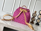 Louis Vuitton Retro Versatile Logo Printed Cowboy Backpack Size: 28.5 x 20 x 27.5 CM