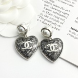 Chanel Fashion Versatile Lace Love Pearl Earrings
