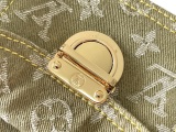 Louis Vuitton Retro Versatile Logo Printed Cowboy Underarm Bag Handbag Size: 30 x 10 x 19CM