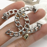Chanel Classic Versatile Color blocked Hollow Chain CC Brooch