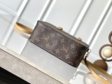 Louis Vuitton Classic Logo Printed Makeup Handbag Shoulder Bag Crossbody Bag Size: 20 x 20 x 8 CM