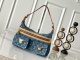 Louis Vuitton Retro Versatile Logo Printed Cowboy Handbag Underarm Bag Size: 30 x 10 x 19 CM