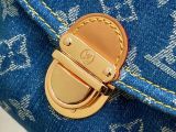 Louis Vuitton Retro Versatile Logo Printed Cowboy Handbag Underarm Bag Size: 26 x 15 x 9 CM