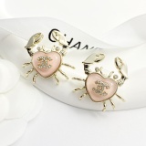 Chanel Fashion Versatile Crab Double C Earrings