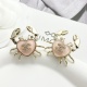 Chanel Fashion Versatile Crab Double C Earrings