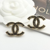 Chanel Fashion Versatile Lace Double C Earrings