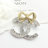Chanel Fashion Versatile Color Blocked 3D Bow Brooch