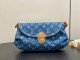 Louis Vuitton Retro Versatile Logo Printed Cowboy Handbag Underarm Bag Size: 26 x 15 x 9 CM