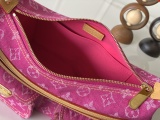Louis Vuitton Retro Versatile Logo Printed Cowboy Underarm Bag Handbag Size: 30 x 22 x 13CM