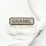 Chanel Fashion Versatile Black Border Logo Brooch