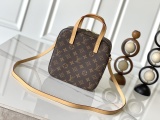 Louis Vuitton Classic Logo Printed Makeup Handbag Shoulder Bag Crossbody Bag Size: 20 x 20 x 8 CM