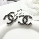 Chanel Fashion Versatile Lace Double C Earrings