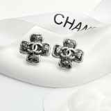 Chanel Fashion Versatile Lace Clover Earrings