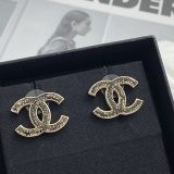 Chanel Fashion Versatile Lace Double C Earrings