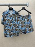 Gucci 26SS Fashion Versatile Camouflage Printed Short Sleeved Shirt Shorts