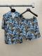 Gucci 26SS Fashion Versatile Camouflage Printed Short Sleeved Shirt Shorts