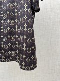 Louis Vuitton 26SS Fashion Versatile Full Logo Printed Silk Short Sleeved Shirt Shorts