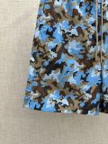 Gucci 26SS Fashion Versatile Camouflage Printed Short Sleeved Shirt Shorts