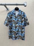 Gucci 26SS Fashion Versatile Camouflage Printed Short Sleeved Shirt Shorts