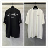 Givenchy 26ss Classic Logo Printed Short Sleeve Unisex Casual Round Neck T-shirt