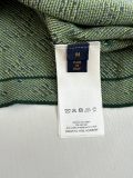 Louis Vuitton Fashion Versatile Full Logo Jacquard Knitted Round Neck Short Sleeve