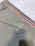 Gucci 26ss Men's Fashion Embroidered Logo Casual Shorts