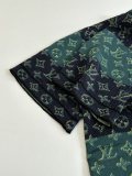 Louis Vuitton Fashion Versatile Full Logo Jacquard Knitted Round Neck Short Sleeve