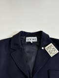 Loewe 26SS Fashion Embroidered Logo Short Jacket Set
