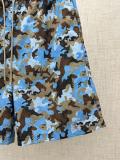 Gucci 26SS Fashion Versatile Camouflage Printed Short Sleeved Shirt Shorts