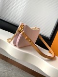 Louis Vuitton Fashion Versatile Denim Chain Underarm Bag Shoulder Bag Size: 24 x 13 x 6.5 CM
