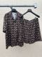 Louis Vuitton 26SS Fashion Versatile Full Logo Printed Silk Short Sleeved Shirt Shorts