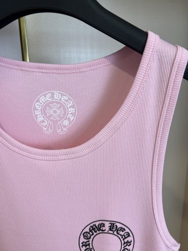 Chrome Hearts Women's Fashion Horseshoe Print Versatile Tank Top Skirt