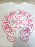 Chrome Hearts Classic Sanskrit Horseshoe Print T-shirt Casual Versatile Short Sleeve