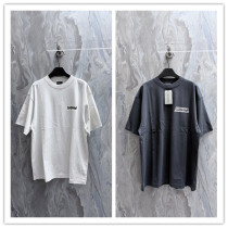 Balenciaga 26SS Classic Tape Logo Printed T-shirt Couple Casual Loose Short Sleeve