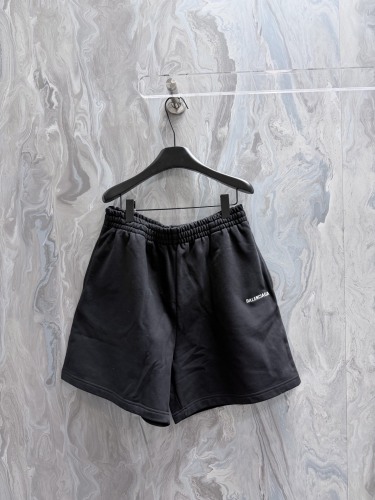 Balenciaga Classic Logo Embroidered Sports Shorts Unisex Casual Loose Shorts