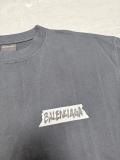 Balenciaga 26SS Classic Tape Logo Printed T-shirt Couple Casual Loose Short Sleeve